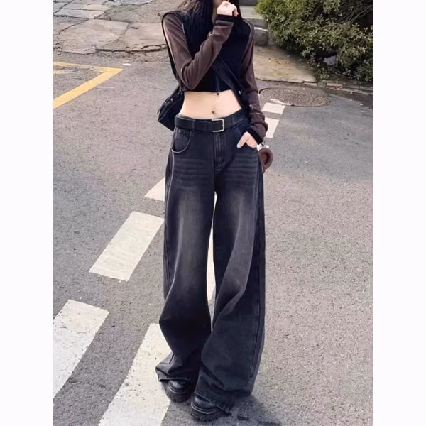 🖤👖 Америк винтаж загварын дулаан жинсэн өмд ❄️✨